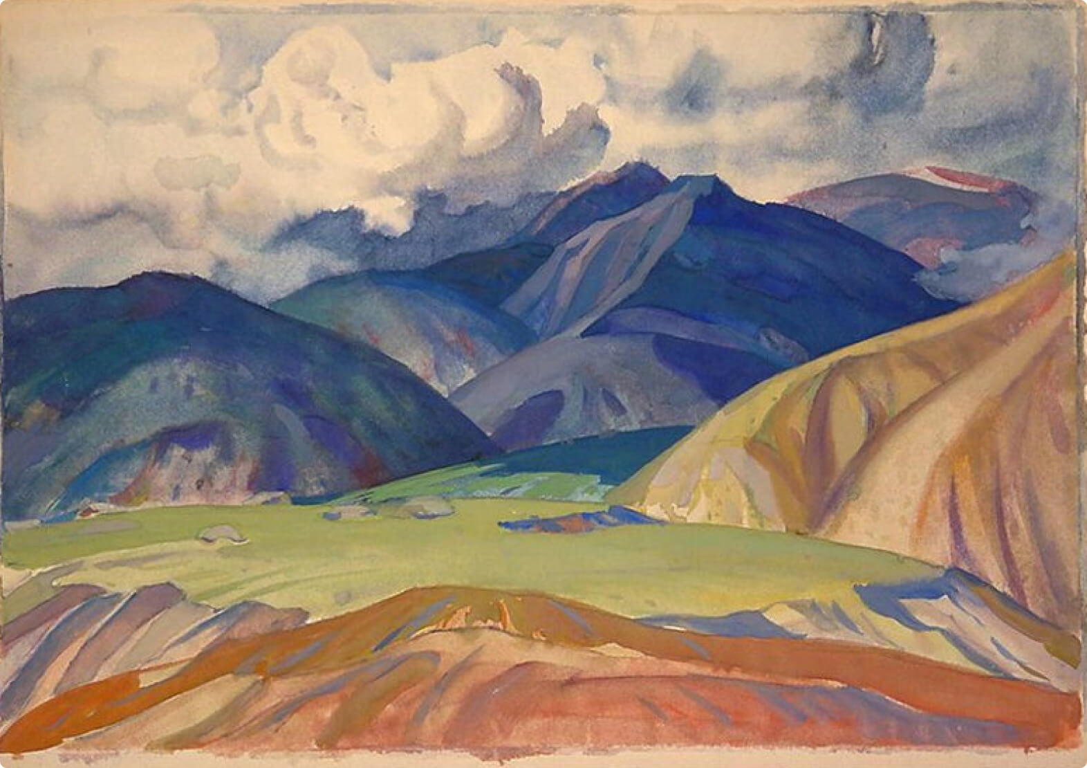 Вид на Алатау с южной стороны города Верный, 1870–1890